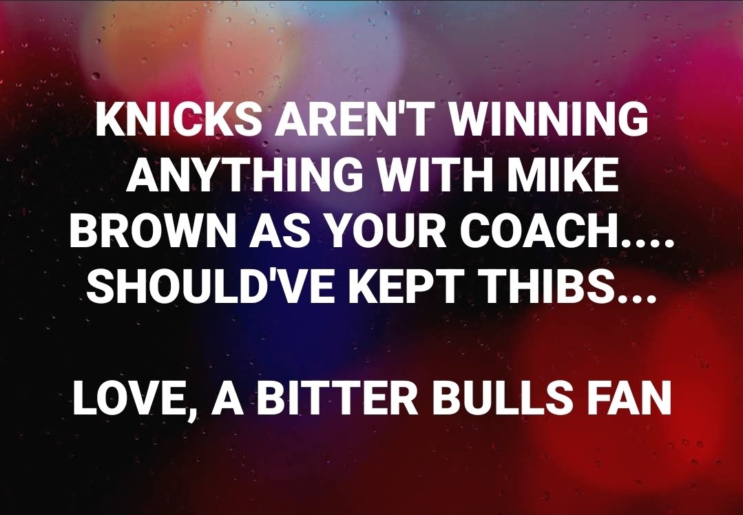 #Knicks #Thibs #ChicagoBulls