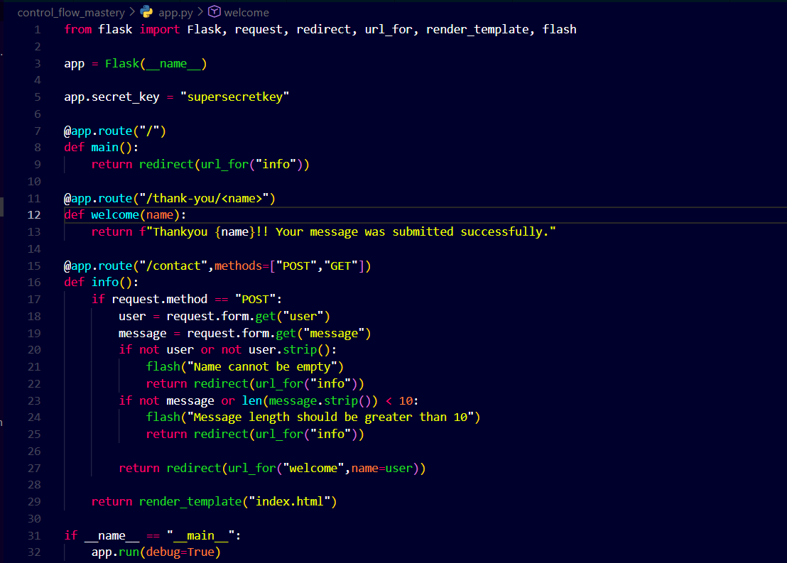 VishakhaKa58462's tweet image. Day 36,37,38 of learning Flask🐍
Built a Flask contact form with validation, redirects, and dynamic routing . Also practiced some more projects along with this.
Learning backend step by step , understanding how real web apps handle user input.
#Python #Flask