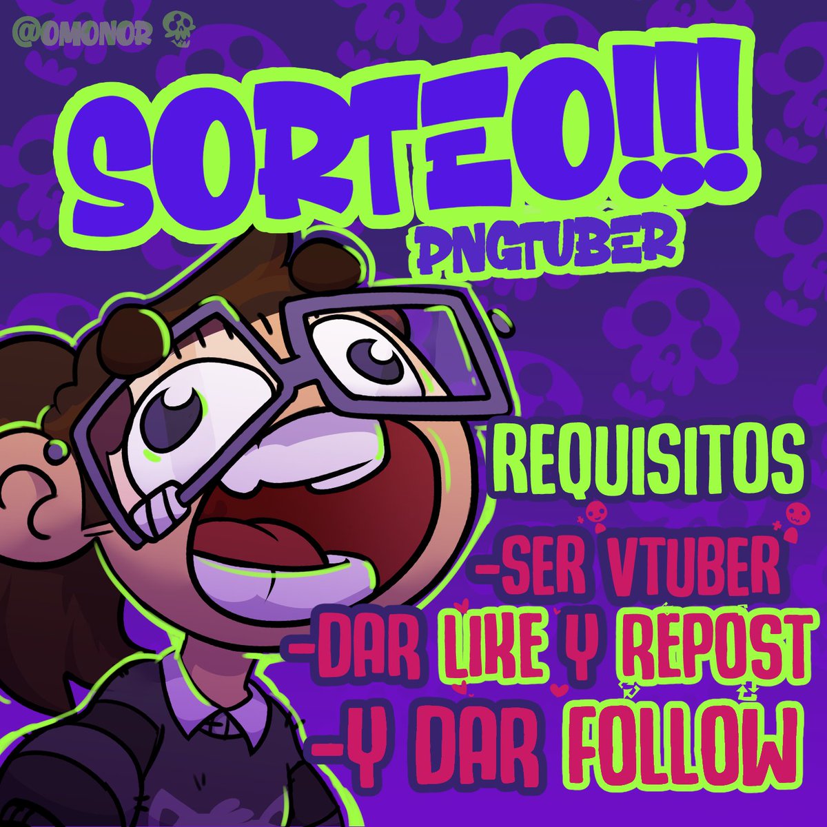 PNGTUBER SORTEO!!!

Estaré haciendo un modelo pngtuber, para revivir la cuenta. :b

Reglas 
💀Deben ser vtubers
💀Seguir esta cuenta
💀 Dar like y repostear la publicación original 

Los resultados se darán el 3 de marzo :D