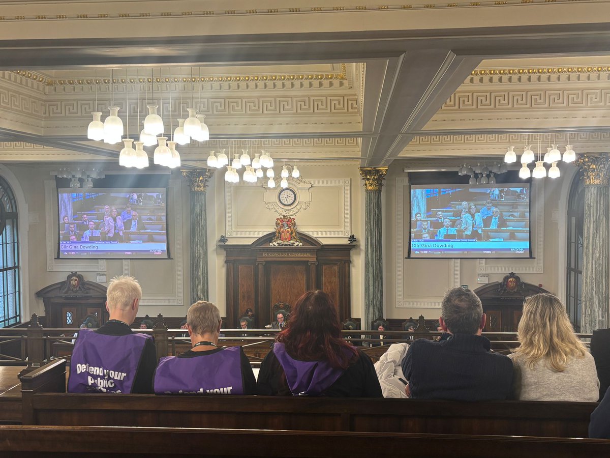 NorthWestUNISON's tweet photo. 👏Care workers in Lancashire stand together against budget cuts &amp; threats of privatisation. 

🛑The Reform council voted AGAINST amendments taking privatisation &amp; outsourcing off the table.

The mask was barely on before it slipped!

Reform in power = cuts &amp; job losses 👎 https://t.co/RZ8DPEv8wX