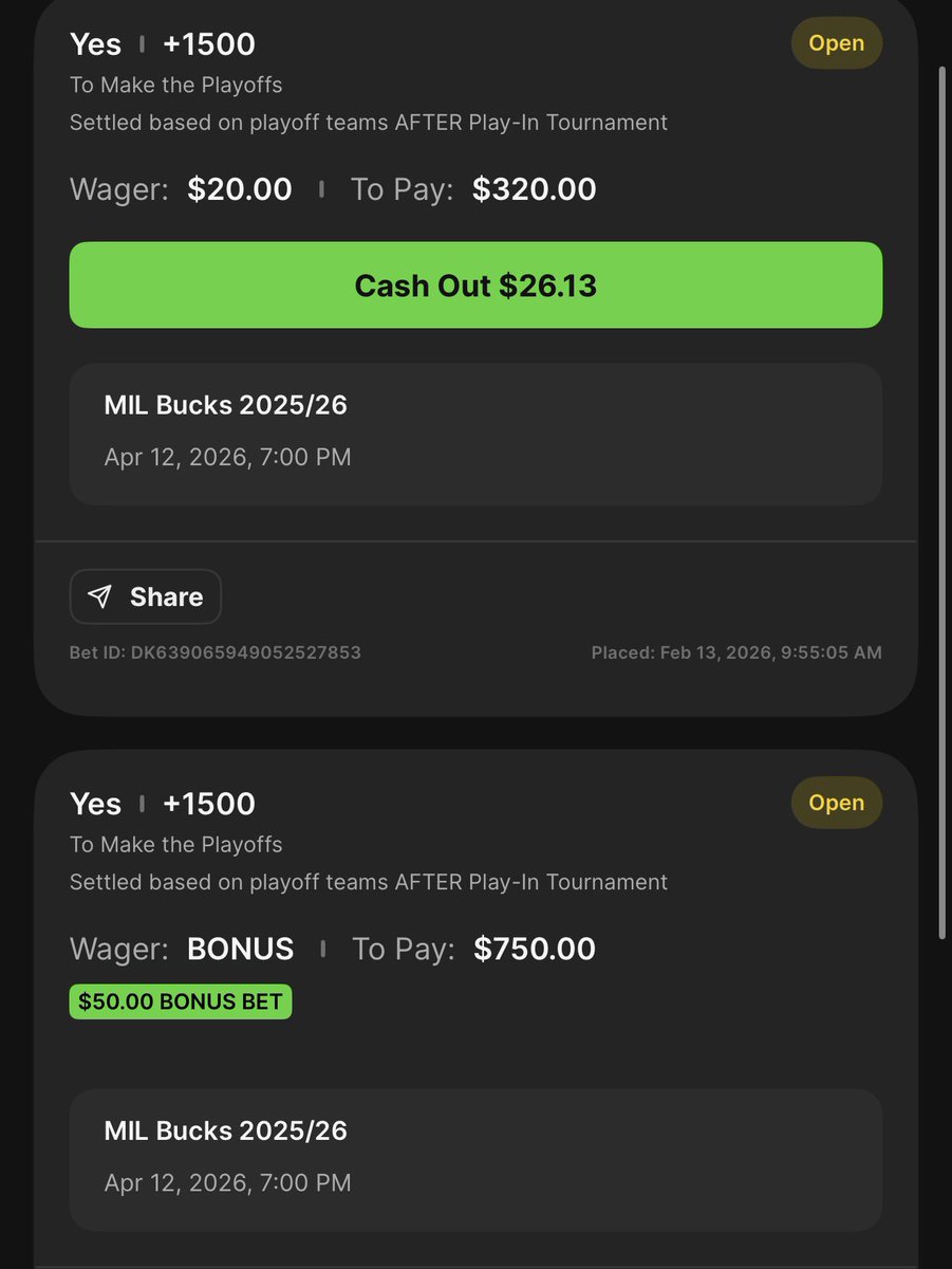 Bad Bets Only Club tweet media