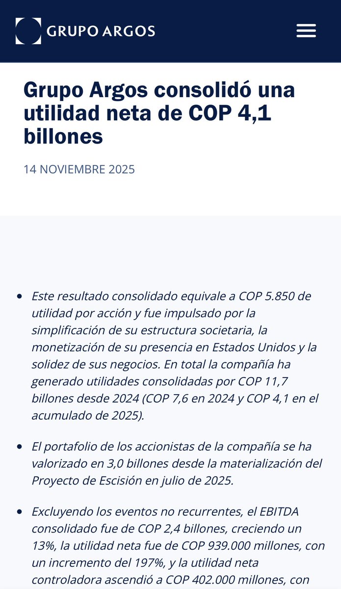Que Castrochavismo tan raro.
Utilidades grupos:

—Banca 17 billones.
—Bancolombia 6,3 Billones.
—Grupo Argos 4,1 billones. 
—Nutresa: 3,4 Billones. 
—Grupo Aval: 1,7 billones

Esto explica la debacle de la derecha en las encuestas.
La gente ya no compra mentiras y miedo.
RT