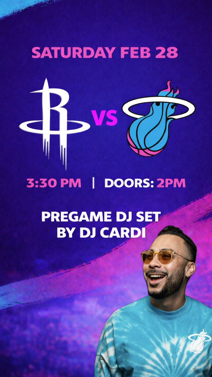 Miami Heat pregame Saturday Feb 28 with DJ Cardi