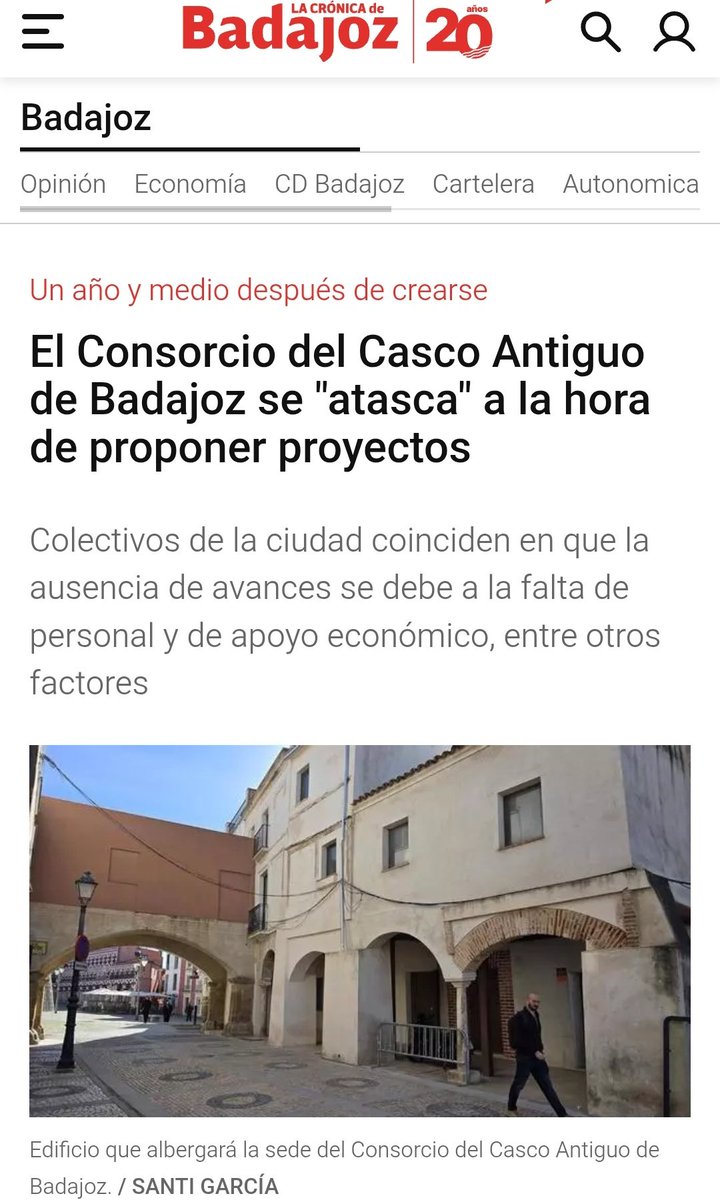 Badajoz875's tweet photo. La legislatura pasa y seguimos sin noticias de un consorcio que no arranca con las enormes necesidades que tiene nuestro casco histórico y nuestro patrimonio. #Badajoz https://t.co/KE9bvUKVrG