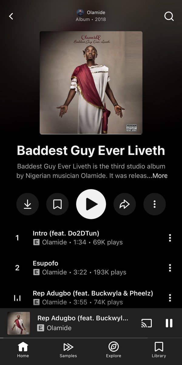 Best Olamide Album