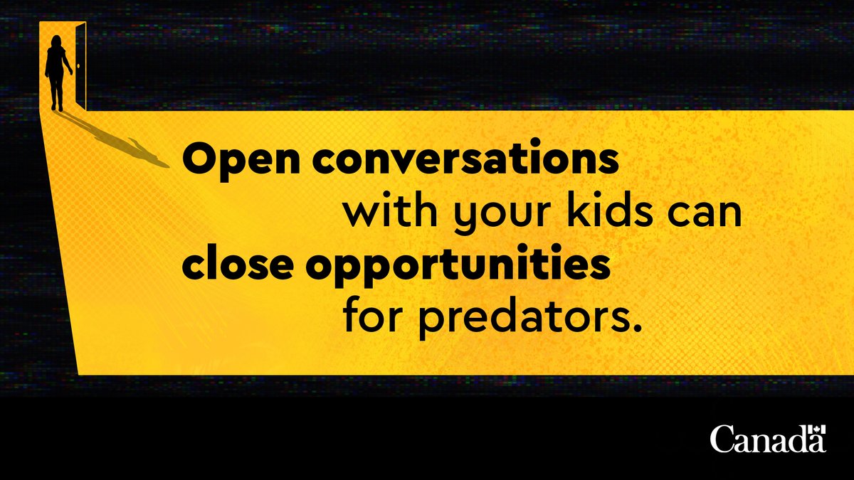 Keep the lines of communication open with your kids. Having regular discussions about online safety teaches them how to stay safer online. canada.ca/en/public-safe… #KeepChildrenSafe