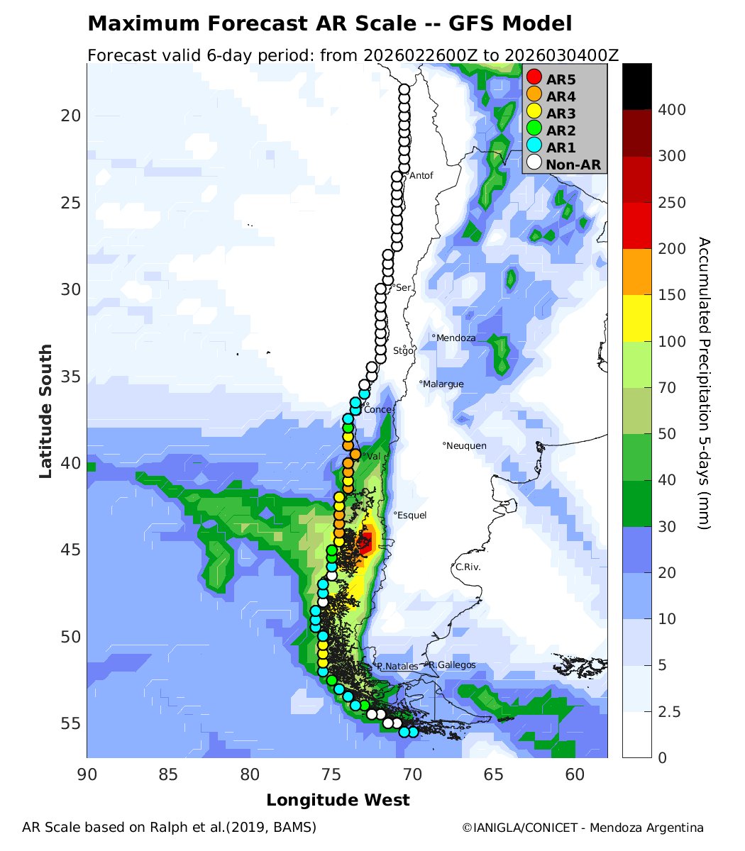 EdoWeatherman's tweet photo. Aviso por sistema frontal potenciado + masa inestable en zona centro-sur.

Las últimas actualizaciones muestran que el evento del 1-2 de marzo se potenciará gracias al aporte de humedad por río atmosférico y la piscina cálida, además el evento trae una masa inestable con potencial para fuertes tormentas eléctricas.
Se debe poner ojo a sectores de Maule, Ñuble, Biobío, Araucanía y Los Ríos, especialmente al interior de estas regiones donde pueden generarse inundaciones repentinas (+15 mm por hora).
Mañana actualizaré en caso de haber cambios.