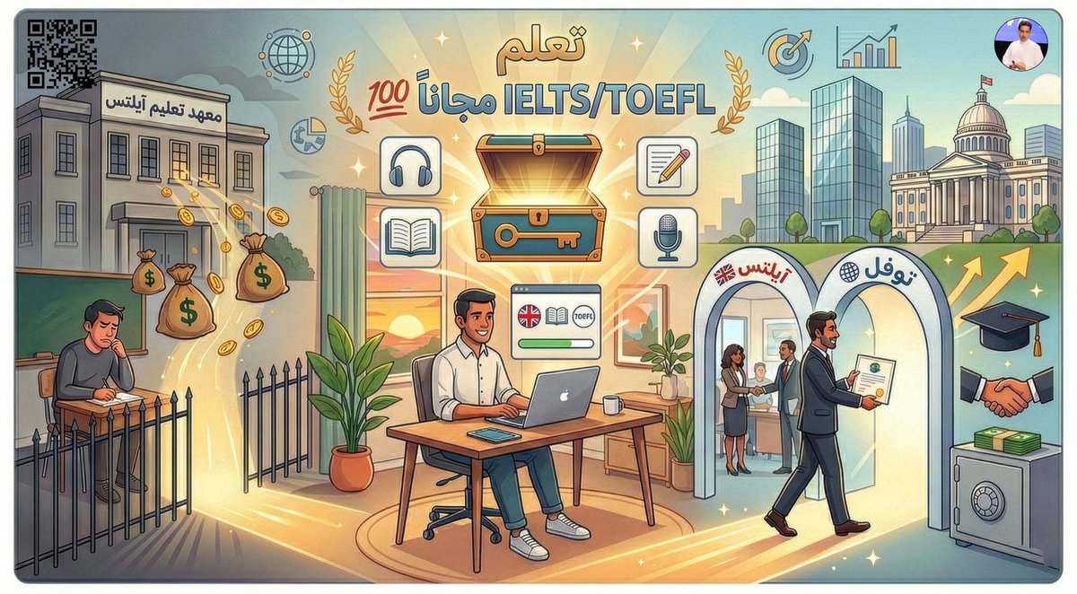 alosefer's tweet photo. وداعاً لمعاهد اللغة ودفع الآلاف👋
الشرط الأول للقبول في أي شركة كبرى أو جهة حكومية للتوظيف وحتى الابتعاث اليوم هو شهادة IELTS و TOEFL 💼

بدال ما تدفع آلاف الريالات، هذا الكنز يخفونه عنك بدورات وتدريبات شاملة ومجانية 💯 من الجهات الرسمية اللي تصدر الاختبار نفسها شرح مفصل، تكنيكات الحل، واختبارات تجريبية مطابقة للواقع.

وفر فلوسك، و اضمن وظيفتك ومستقبلك من بيتك 👇
دورة تعلم الايلتس:
https://t.co/STyC9dDBLA
https://t.co/0NGS1vtOhn
دورة تعليم التوفل الرسمية من شركة ETS:
https://t.co/pCYeCB9JWB