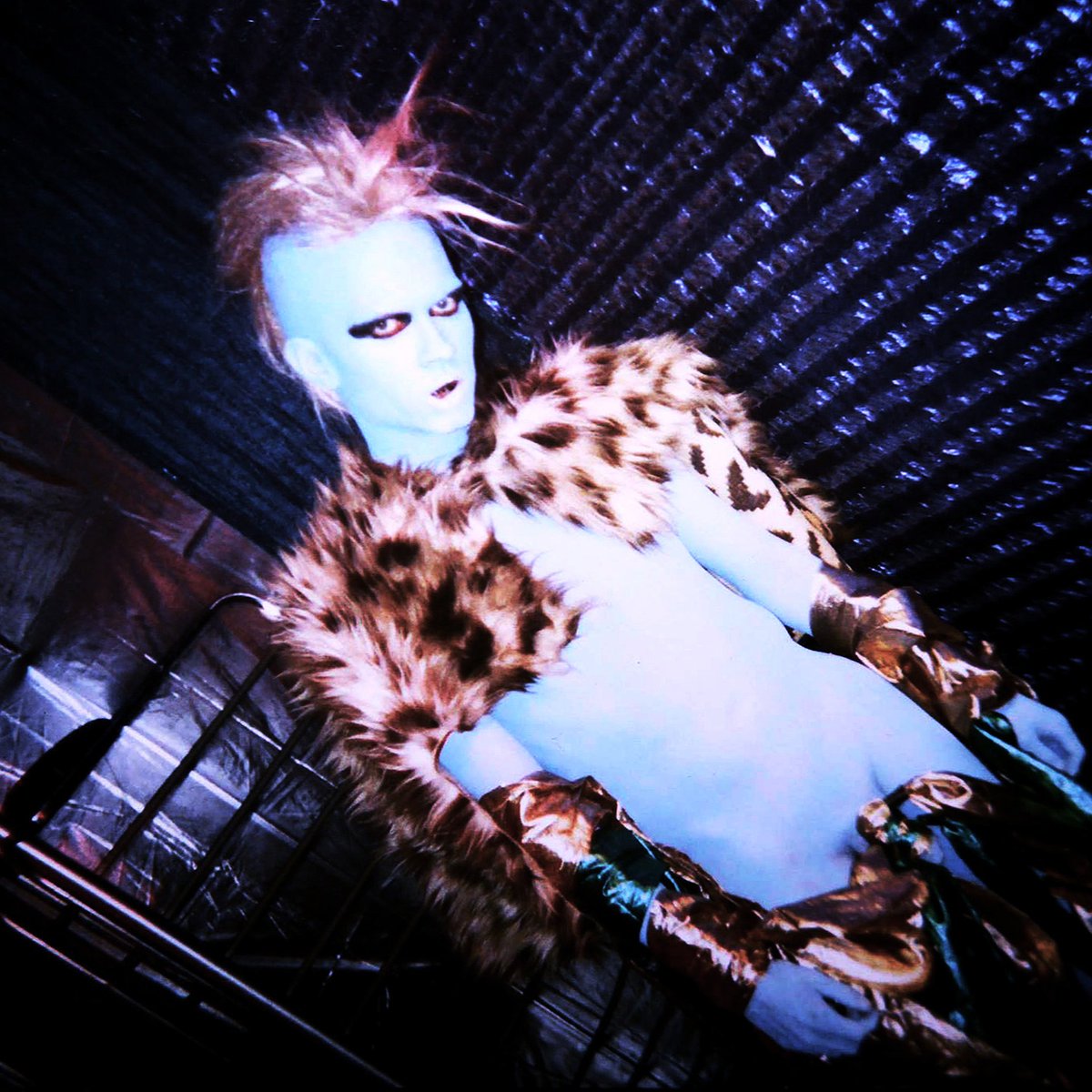 Nick Zedd behind the scenes of his 3-part experimental film WAR IS MENSTRUAL ENVY (1992)