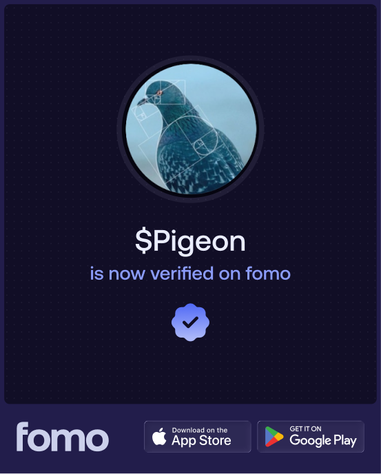 level941 ($Pigeon) is now verified on fomo