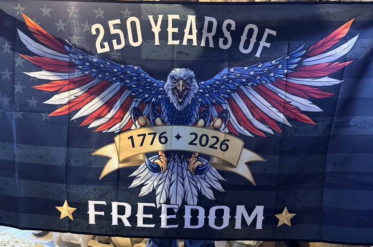 My husbands new flag! 🇺🇸