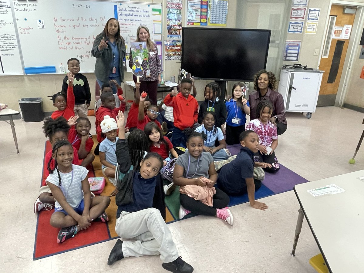 debbi_hixon's tweet photo. It was such a pleasure to participate in Read for the Record this morning. I enjoyed reading to Ms.Luna’s Kindergarteners at Stephen Foster ES, Ms. Williams Kindergartners at Meadowbrook ES and Ms. Trewick at Martin Luther King Academy. https://t.co/ztxHdVxzUy