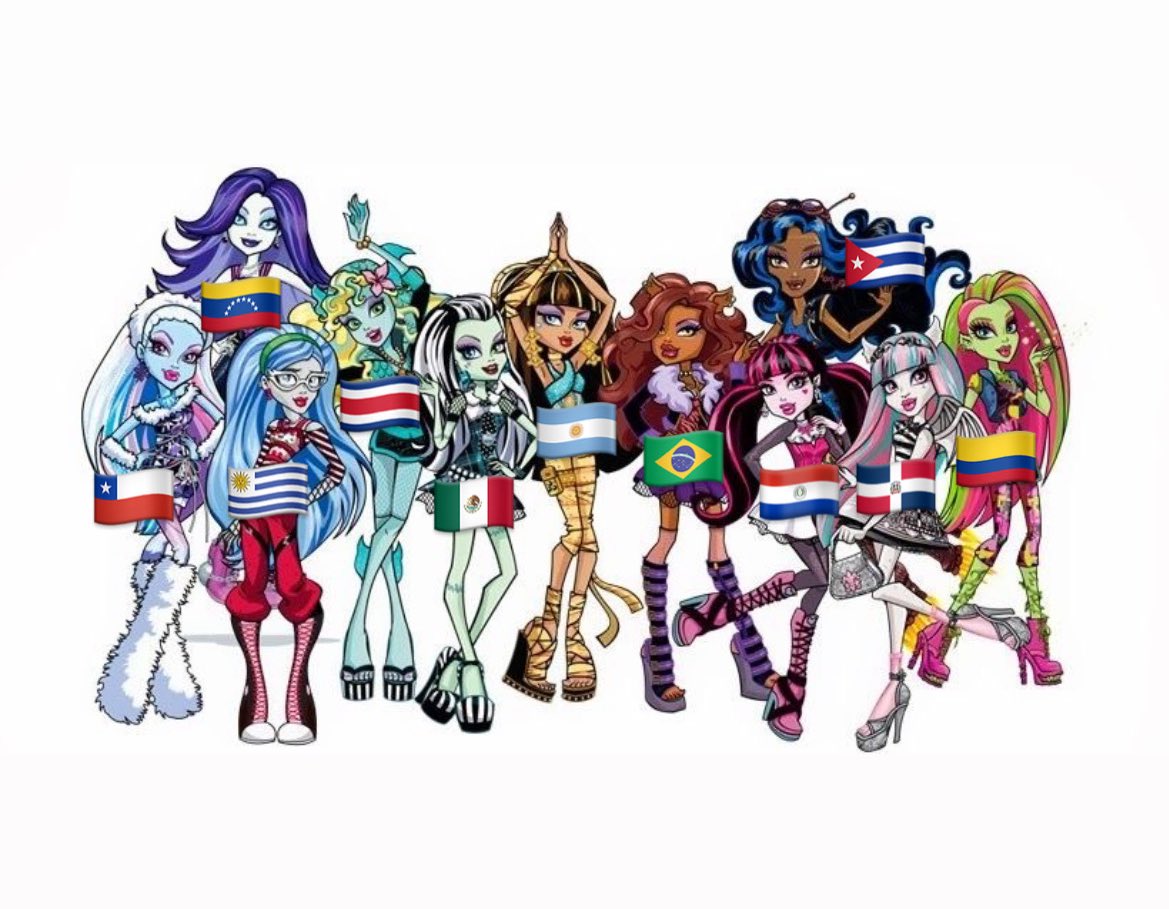 Una más y listo.
My version of Monster High as latinas🎃