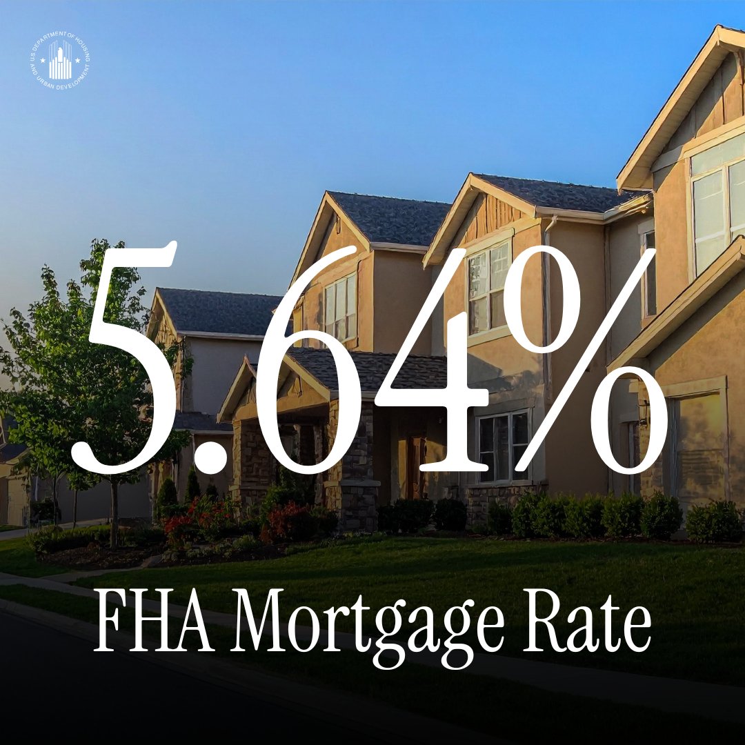 First-time homebuyers: FHA rates have dropped to 5.64%. This is the lowest rate since 2022!

Huge news for renters looking to unlock the American Dream of homeownership.