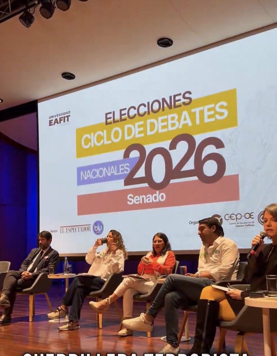 Qué horror, que la academia en Colombia le habrá micrófono a este adefesio que ayudó a que los jefes guerrilleros reclutaran y violaran a más de 18.677 menores.

La <a href="/EAFIT/">Universidad EAFIT</a> merece el repudio de todos los colombianos de bien y las directivas de este antro deben pedirle perdón a sus