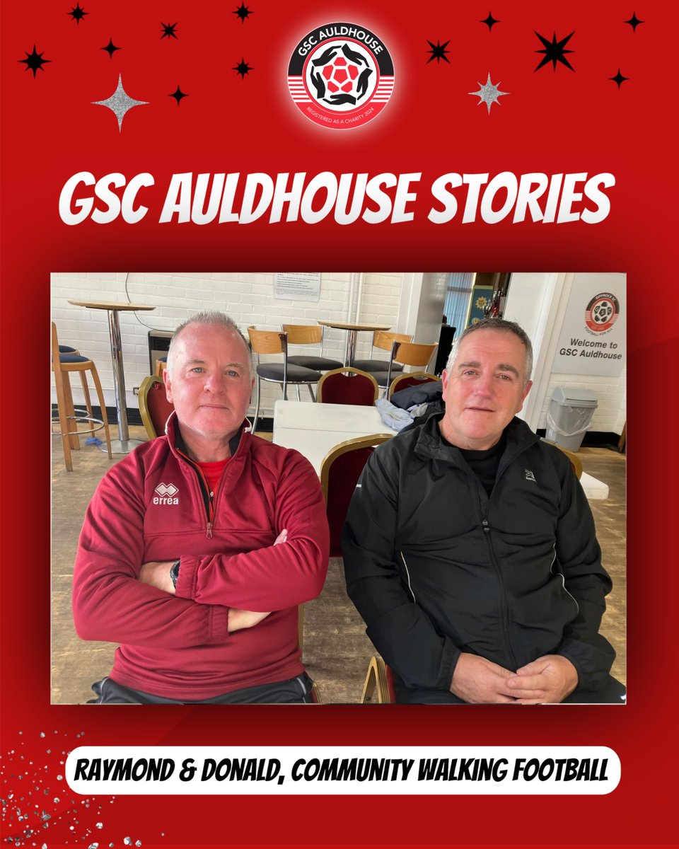 gscauldhouse's tweet photo. 🗣️ Raymond – “A great opportunity to keep playing football and have a cuppa and a wee chat afterwards.”

🗣️ Donald – “It’s good for your mental health as you get to meet new people."

➡️ Community Walking Football runs every Wednesday from 12-2pm at GSC Auldhouse. https://t.co/UVNPRSibUo