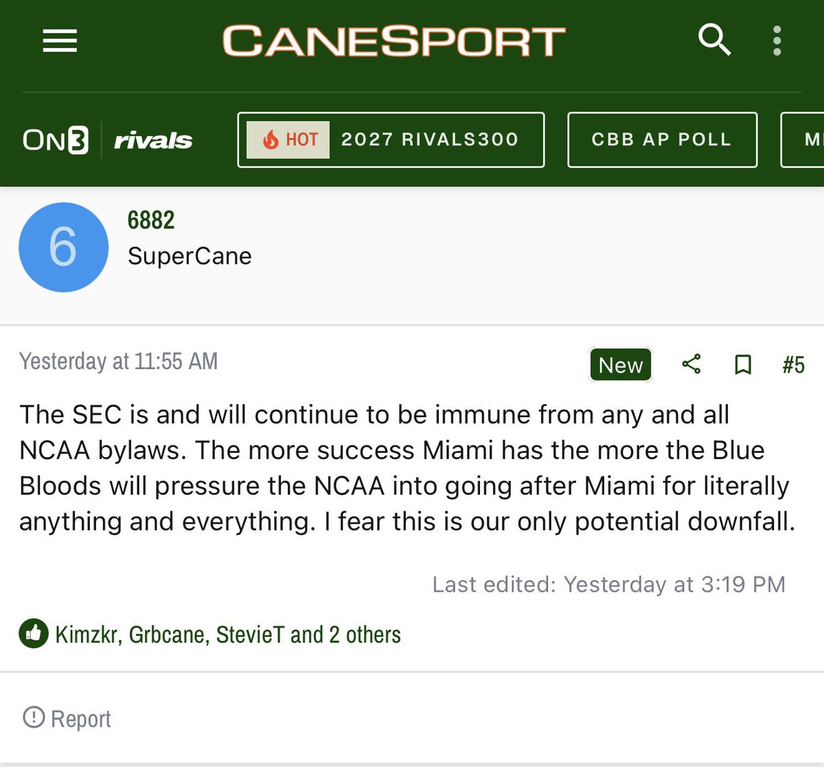 The Blue Bloods are trying to keep #Miami down.