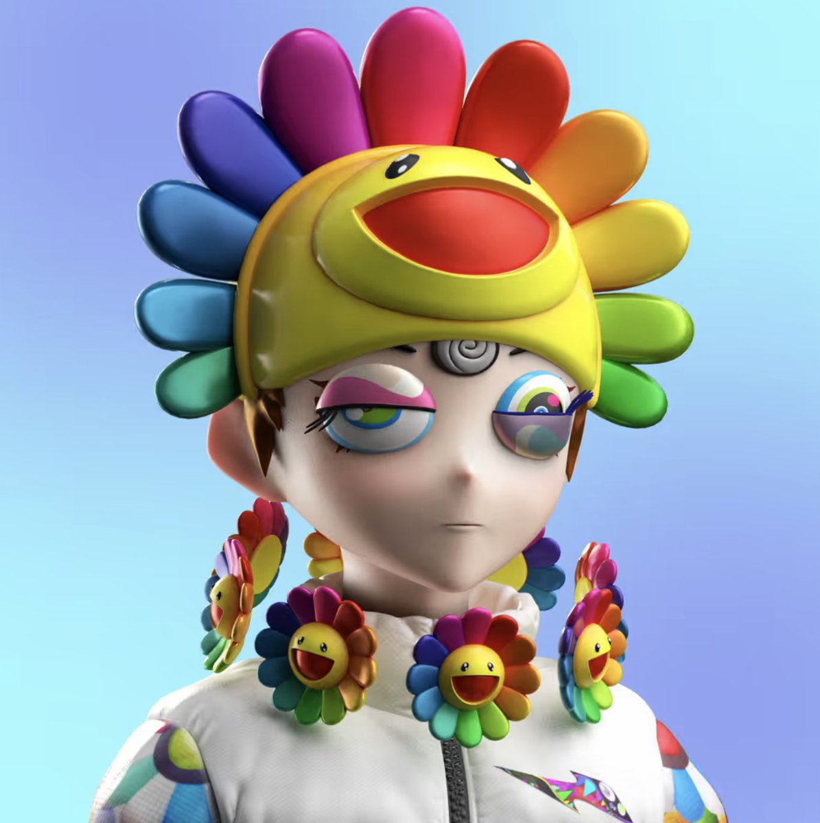 The most iconic Murakami trait

Our dive into Murakami Drip keeps gaining. Next up is probably the most recognizable trait - the one by which most people instantly identify Murakami’s genius. Of course, we’re talking about the flowers. From collaborations to pop art, there are