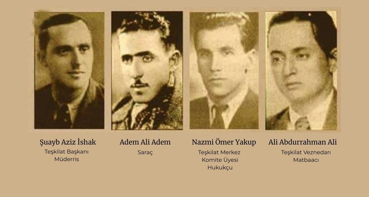 MustafaSentop's tweet photo. Makedonya topraklarında Türklüğün, tarihin ve İslam’ın sesini kısmak isteyenlere karşı dimdik duran Yücelciler'i rahmetle anıyoruz.

Kendi dillerini, dinlerini ve kimliklerini savunurken idam sehpasına yürüyen bu kahramanlar, Rumeli’nin hiç sönmeyecek meşalesidir. 

Başta Yücel Teşkilatı'nın liderleri olan Şuayb Aziz Efendi, Nazmi Ömer, Adem Ali ve Abdurrahman Ali olmak üzere bütün kahramanları rahmetle anıyoruz.

Ruhları şad olsun. 🕊️

#Yücelciler #Makedonya #BalkanTürkleri