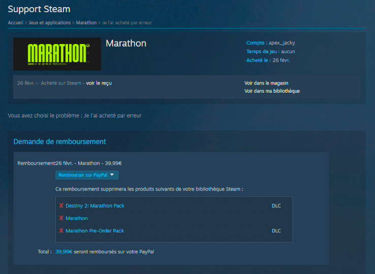 Dieu merci j'ai pas à faire l'opé Marathon le jeu est à VOMIR force à mes frères créateurs de contenu🙏

C'est le jeu le moins compréhensible auquel j'ai joué de ma vie :
- On entend pas les joueurs
- La visibilité est atroce
- On confond l'ia et les joueurs...
- Les menus ????