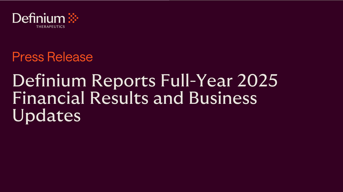 Definium Therapeutics tweet media