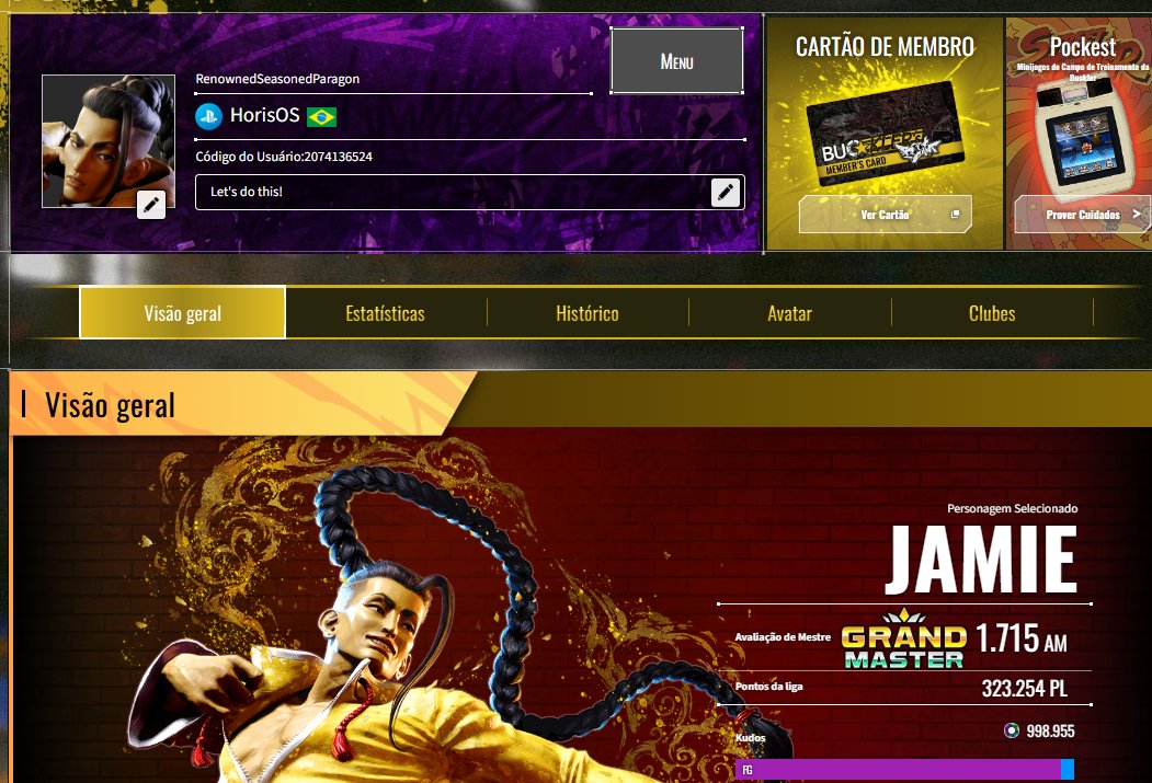 da outra vez eu cheguei e larguei o jogo por praticamente 2 meses...
veremos se consigo manter o nivel jogando...