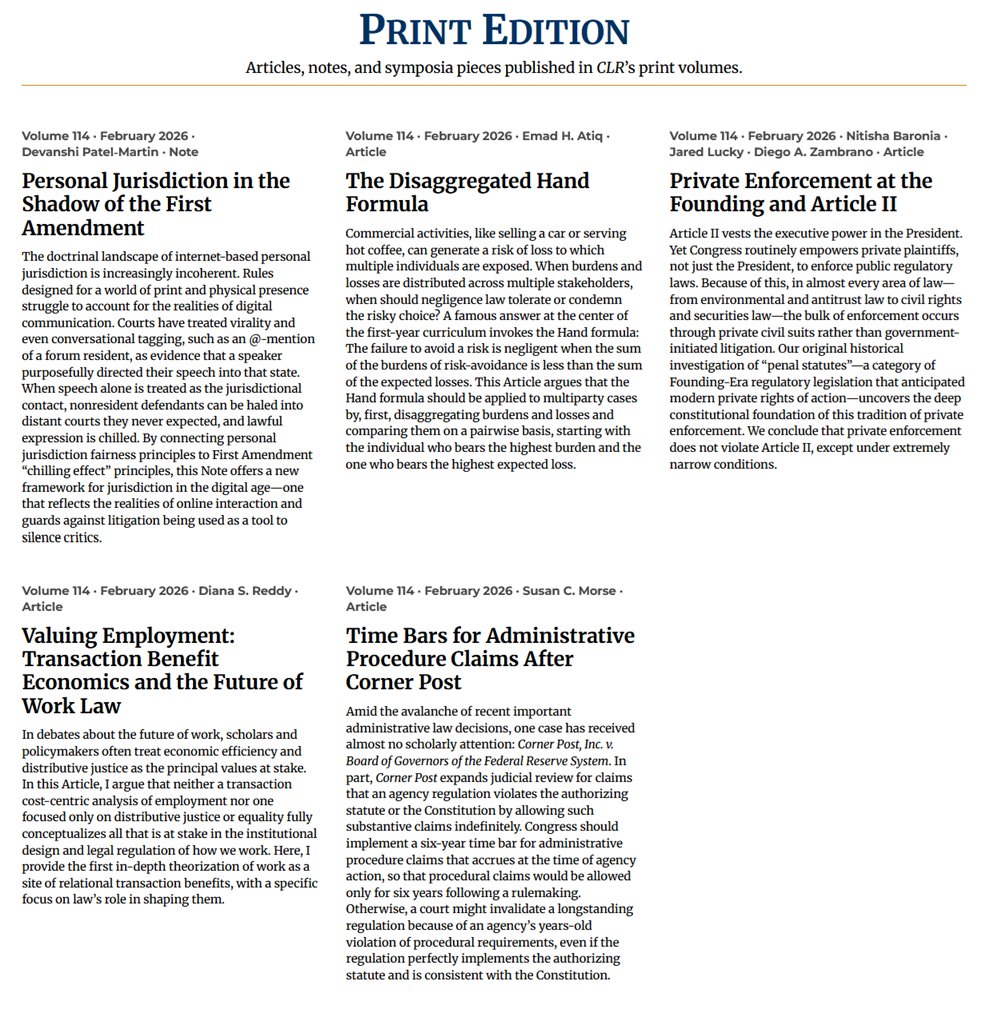 California Law Review tweet media