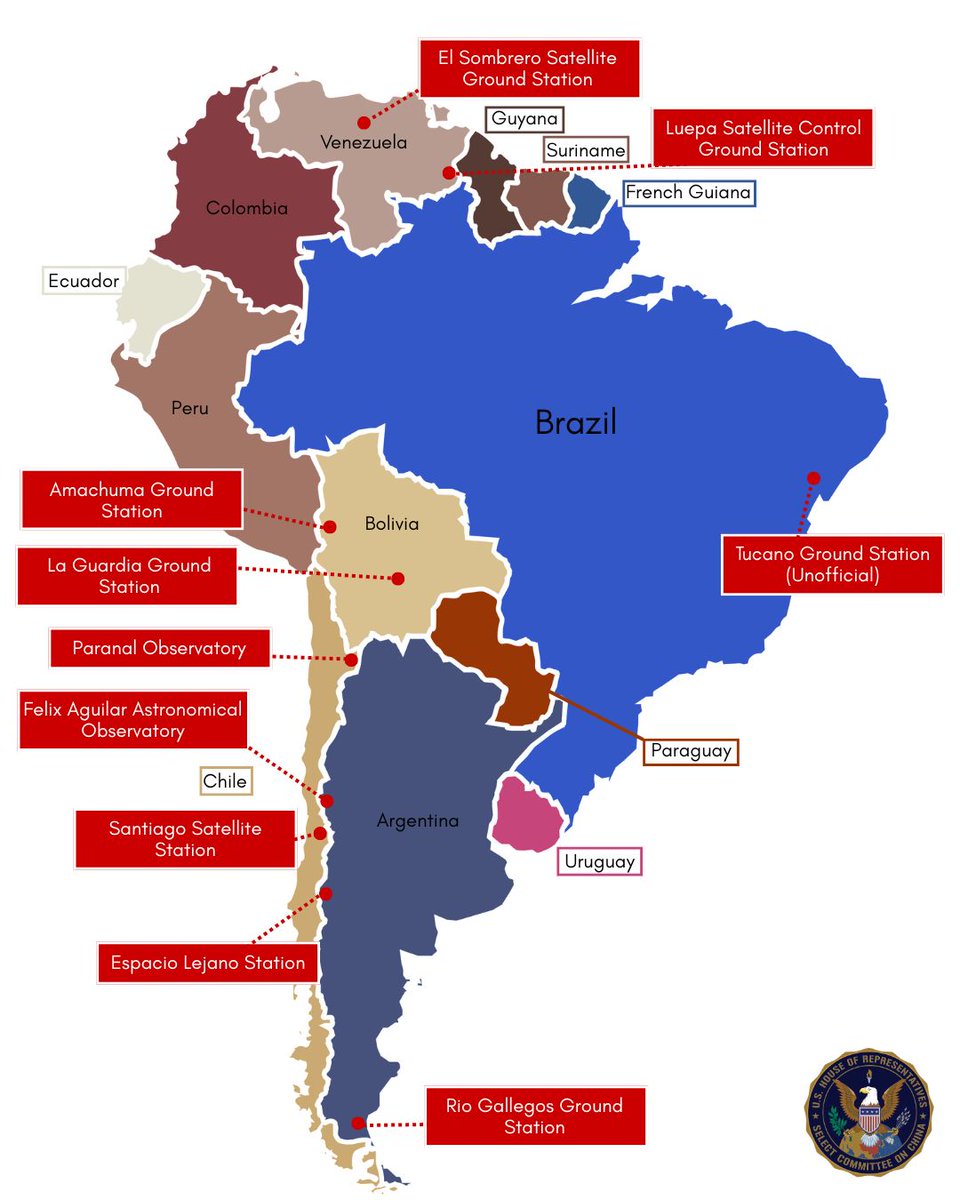 🚨New <a href="/ChinaSelect/">Select Committee on China</a> report | China is using Latin America as a launchpad for military space operations. What looks like civilian cooperation is actually part of a PLA-linked global network tracking satellites and monitoring adversaries.

At least 11 Chinese-linked sites across