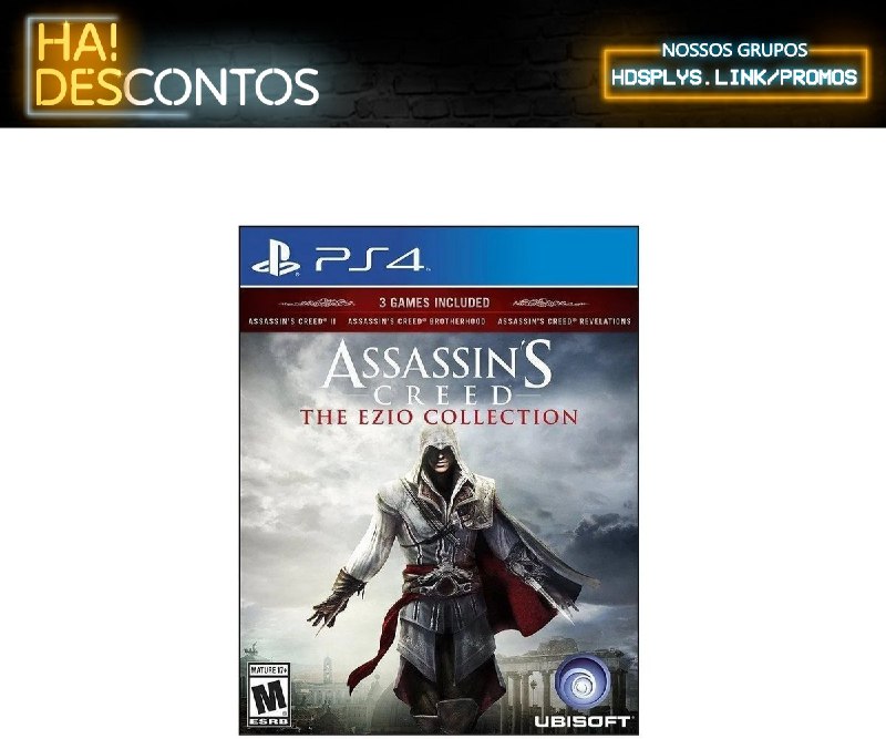 Assassin's Creed: The Ezio Collection Standard Edition PS4 (Físico)

💸 R$ 78,89
🚚 Frete Grátis
🔗 meli.la/1gpdfbb