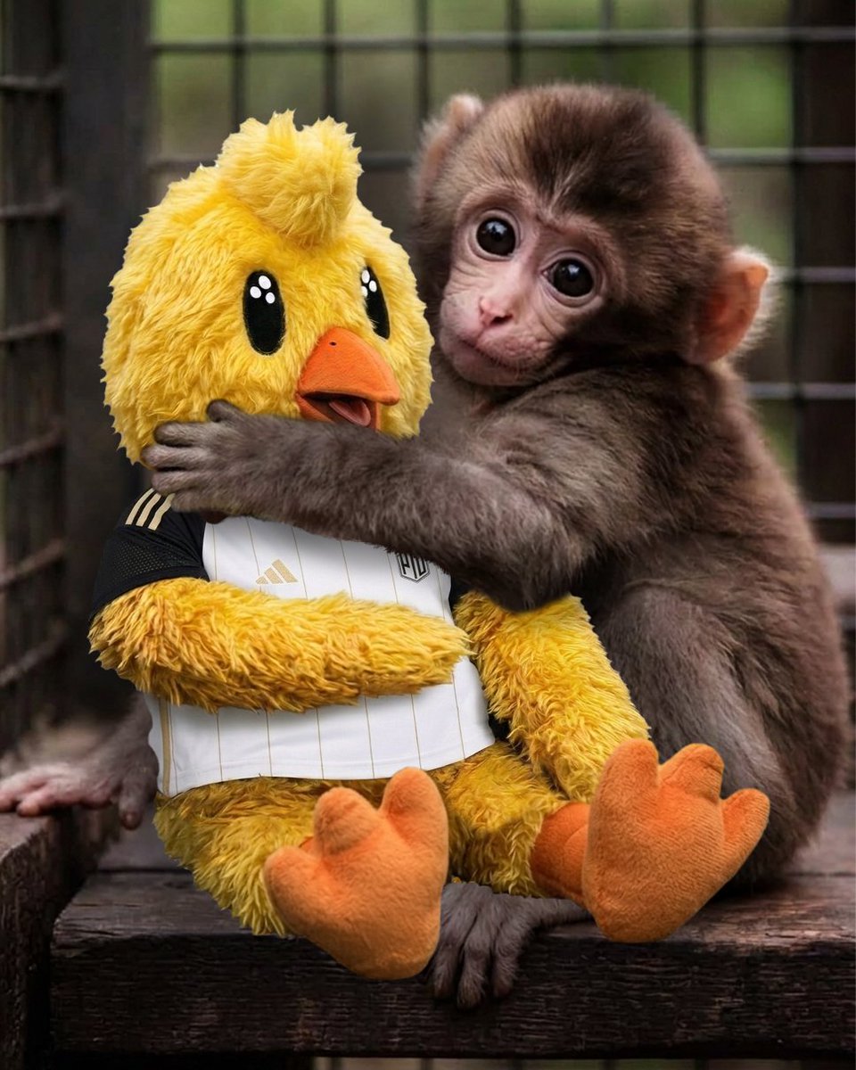 PIO_FC's tweet photo. El nuevo mejor amigo de Punch 🐣🐒 https://t.co/nuivZfWYIg