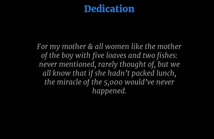 Book dedications can be so pretty!