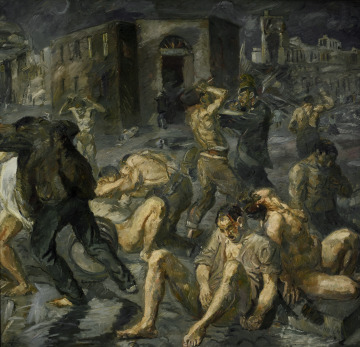 artistbeckmann's tweet image. Scene from the Destruction of Messina #artbots #beckmann