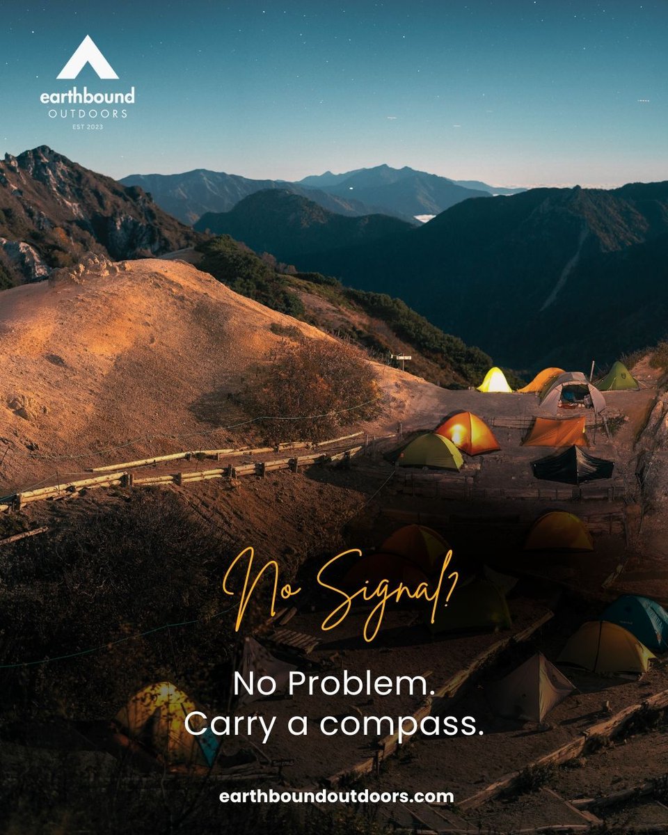 earthboutdoors's tweet image. SIGNAL LOST. INSTINCT FOUND.
When the bars disappear, awareness sharpens.

Navigation isn’t an app — it’s a skill.

Gear up → earthboundoutdoors.com

#OutdoorGear #BackpackingEssentials #WildernessSkills #AdventureReady #EarthboundOutdoors