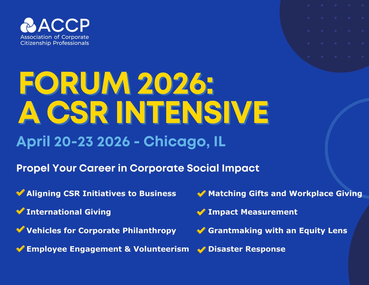 Association of Corporate Citizenship Professionals tweet media