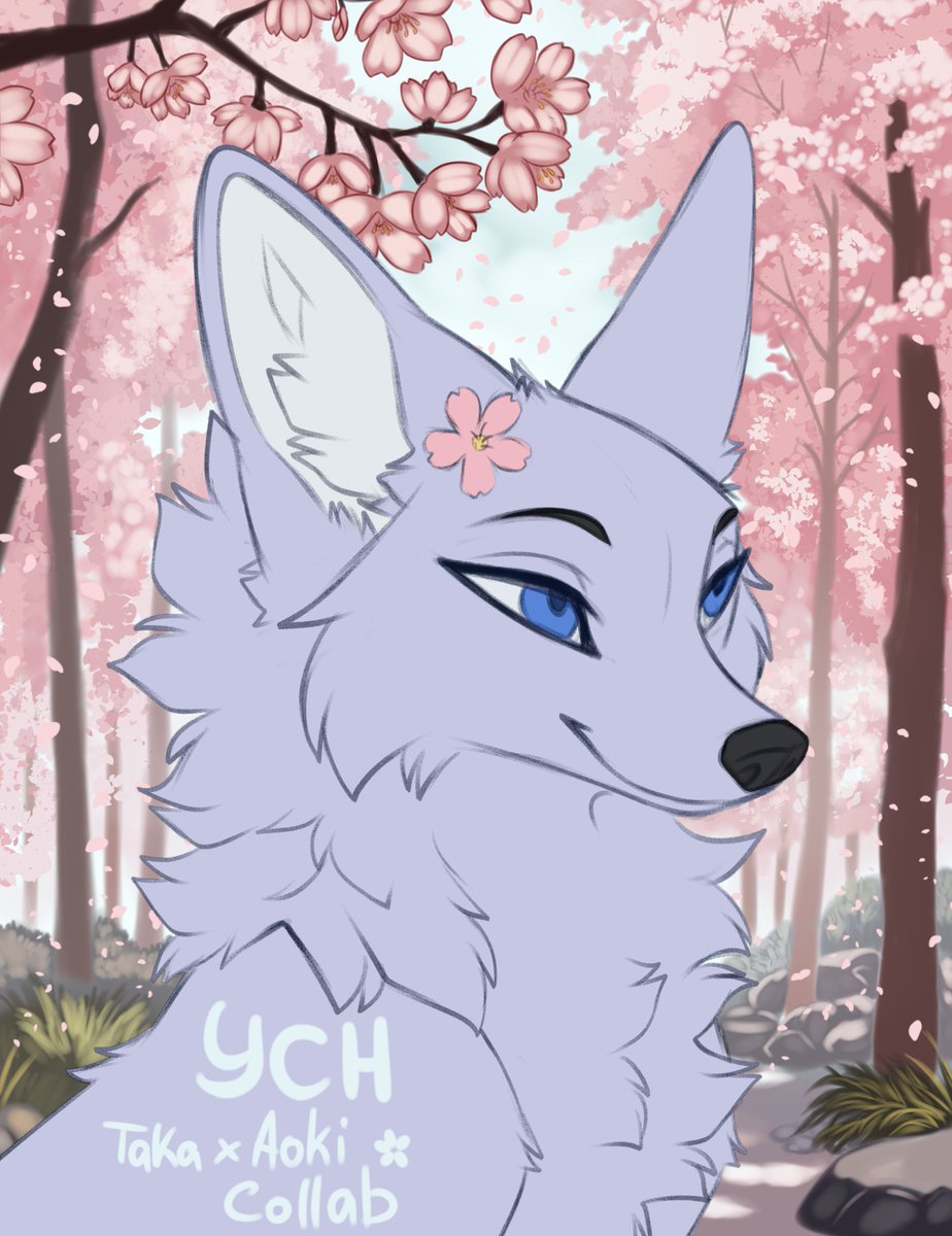 🌸YCH "Spring Portrait 2"🌸
 
 Collab with <a href="/Saymeowwwwww1/">Aokigahara</a> 💞

furaffinity.net/view/64146466/

#feral #furry #furryart #SFW #art
