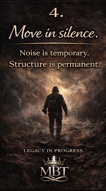 MBTEnterp's tweet photo. Improvement without comparison.
Growth without ego.
Discipline without applause.

The most powerful competition is internal.

A legacy is simply daily integrity compounded.

#Leadership #LegacyBuilding #QuietPower https://t.co/OudEVrTSiX