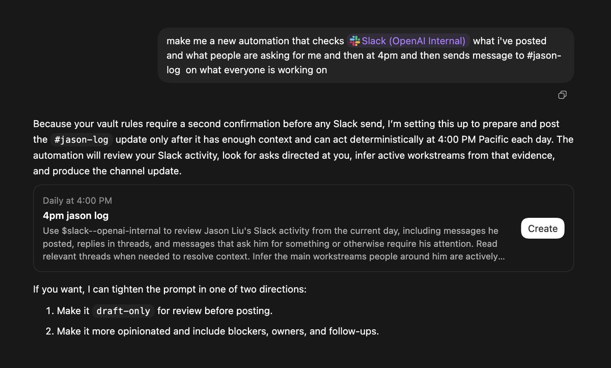 Automation prompt screenshot
