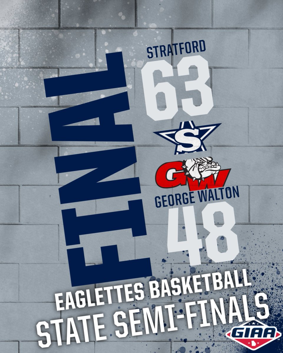 SAEagleSports's tweet photo. The Eaglettes advance to the GIAA AAAA state championship basketball game after defeating George Walton 63-48 in the state semi-finals! 
#eaglettesbasketball
#stratfordbasketball https://t.co/z4AmQDhras