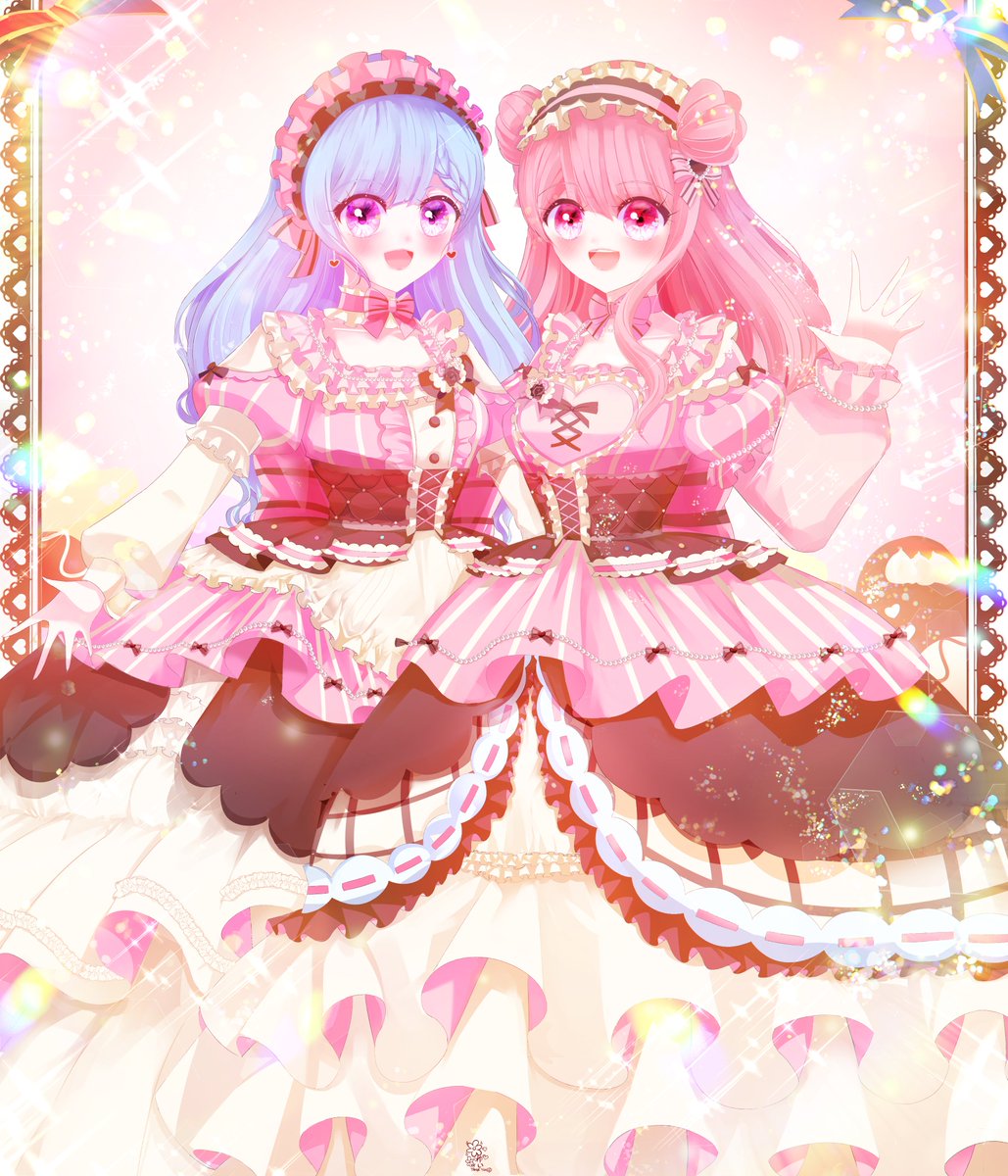 hanayui132's tweet image. #bandoriart #バレンタインデー  #ValentinesDay 
#バンドリ #丸山彩 #松原花音

💝🍫💗🩵🩷🩵🩷💗🍫💝