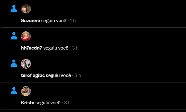 meu, de onde vem tanta conta bot de criptomoeda me seguindo, sai daqui porra.
