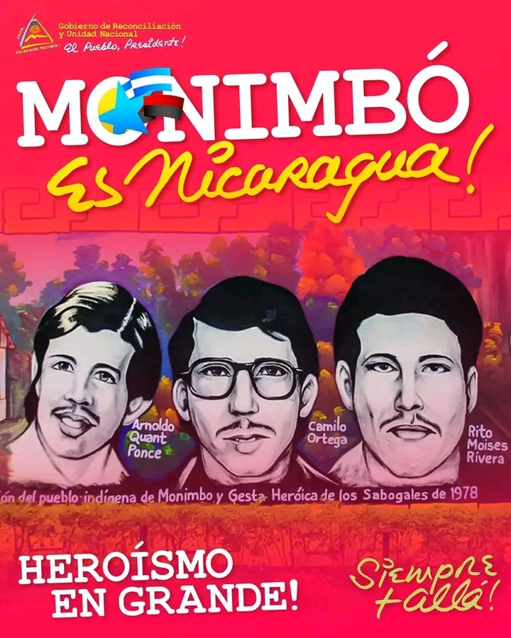 RDcomunicadores's tweet photo. MONIMBO ES NICARAGUA 🇳🇮✊🏾🔴⚫️
#LosSabogales #Monimbo https://t.co/kp8d8EKBrF