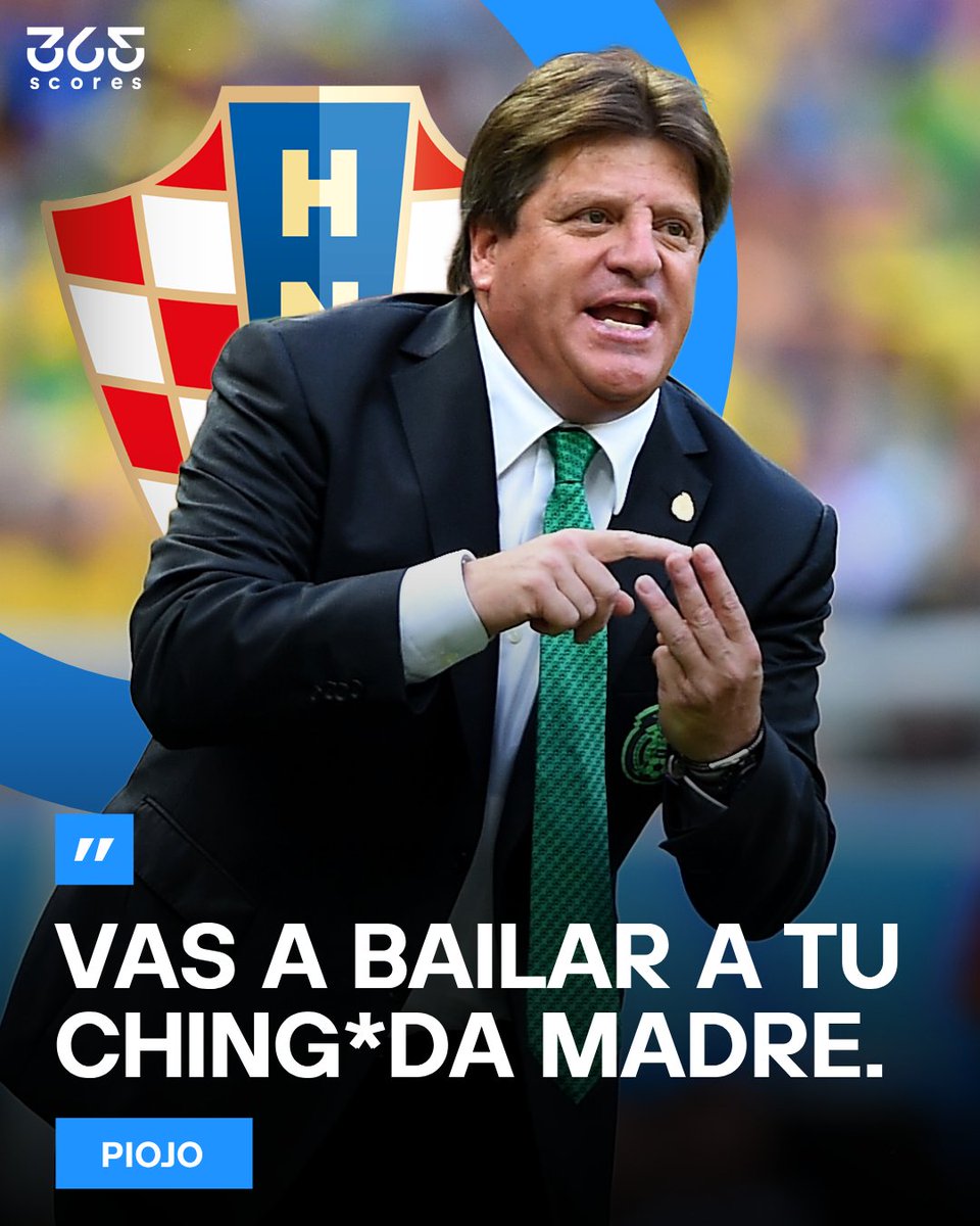 😳 Las palabras de MIGUEL HERRERA a MODRIC en 2014 luego de sus declaraciones previo al México - Croacia 👇

• 🗣️🇭🇷 “Yo creo que si a alguien le tiemblan las rodillas en este momento es a México y no a nosotros”
• 🗣️🇲🇽 "¿Nos vas a Bailar? Nah, vas a bailar a tu Ching*da Madre"