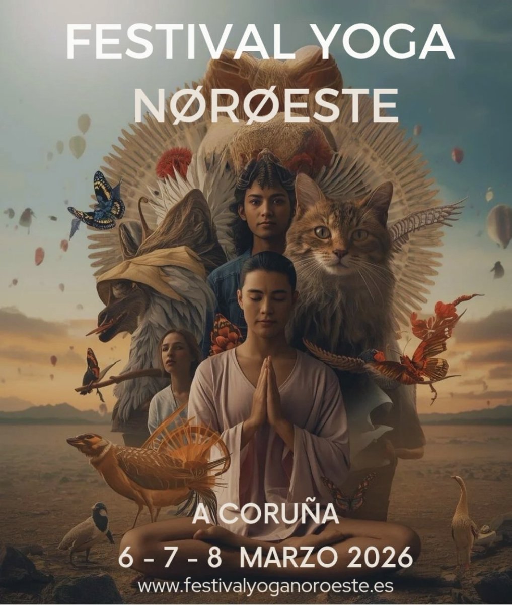 SegundoRego's tweet photo. ¡El encuentro que tu cuerpo y mente estaban esperando! 🧘

Del 6 al 8 de marzo, A Coruña se convierte en el epicentro del bienestar con el Festival Yoga Noroeste.
Tres días para disfrutar, compartir y practicar 🧘‍♀️ https://t.co/MwFdqTz3Bz