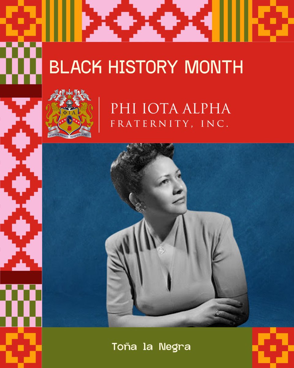 Honoring Toña la Negra for #BHM! 🎤🇲🇽 The Afro-Mexican "Empress of Song" whose boleros defined an era. #PhiIotaAlpha #PhiotaCelebrates