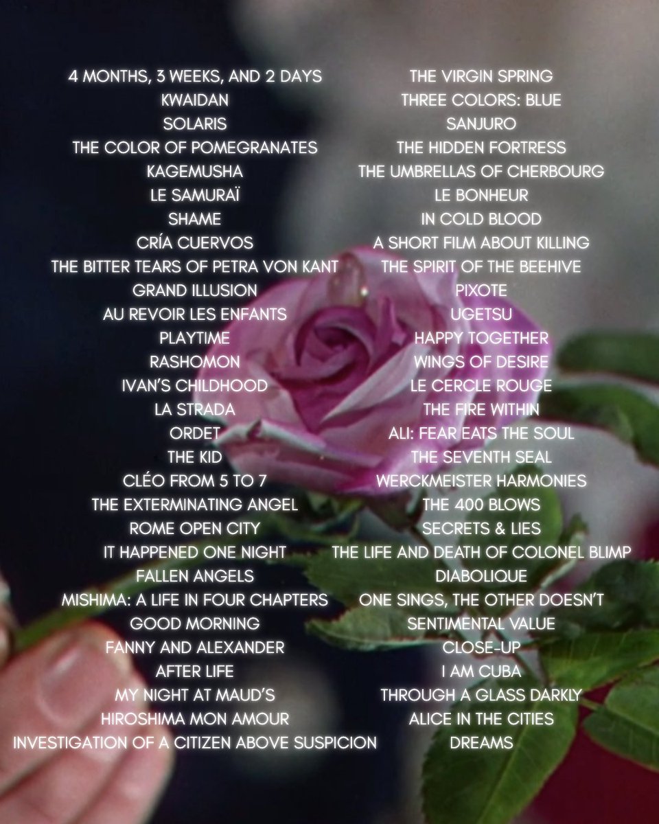 All of the Criterion discs on <a href="/letterboxd/">Letterboxd</a>'s Top 500 Films❤️