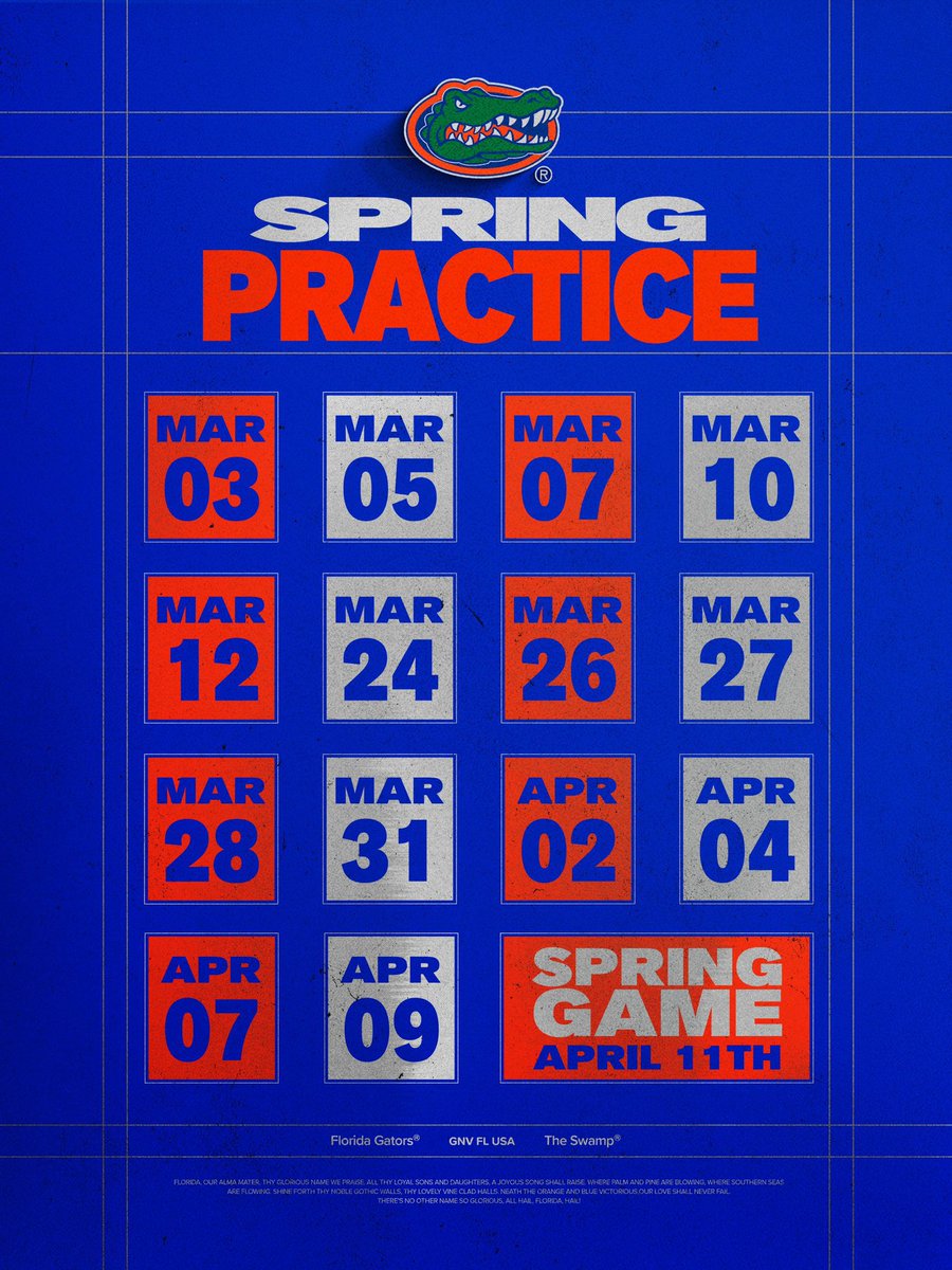 Super excited to be at <a href="/GatorsFB/">Florida Gators Football</a> March 3rd for their spring practice. Big thanks to <a href="/CodyCollinsUF/">Cody Collins</a> for the invite!

<a href="/RecruitGeorgia/">Recruit Georgia</a> <a href="/BigBoardSports/">The BigBoard</a> <a href="/MaristRecruits/">Marist Football Recruits</a> <a href="/FLRecruits/">Florida Recruiting</a> <a href="/CoachJonSumrall/">Jon Sumrall</a>