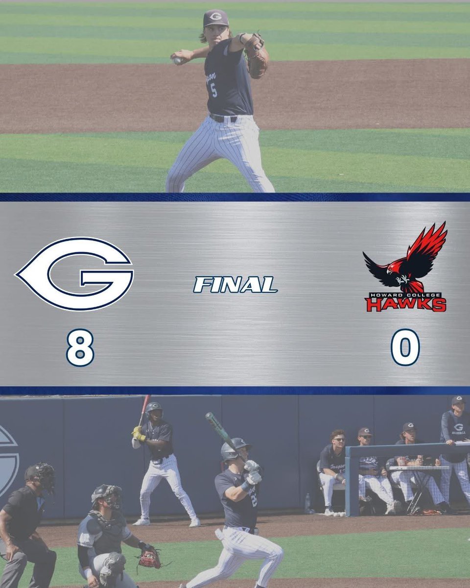 Run rule victory to win the season series and record our second shutout! 

-Kai Parker: 7 IP, 1 H, 0 R, 9 K
-Jack Casteel: 2-4, HR, 2B, RBI
-Blake Lewis: 2-4, 3B, RBI
-David Hogg II: 1-3, 2B, 3 RBI
-JT Cienega: 1-3, HR, RBI
-Easton Paxton: 1-3, 2B, RBI
-Isaac Rios: 1-2, RBI