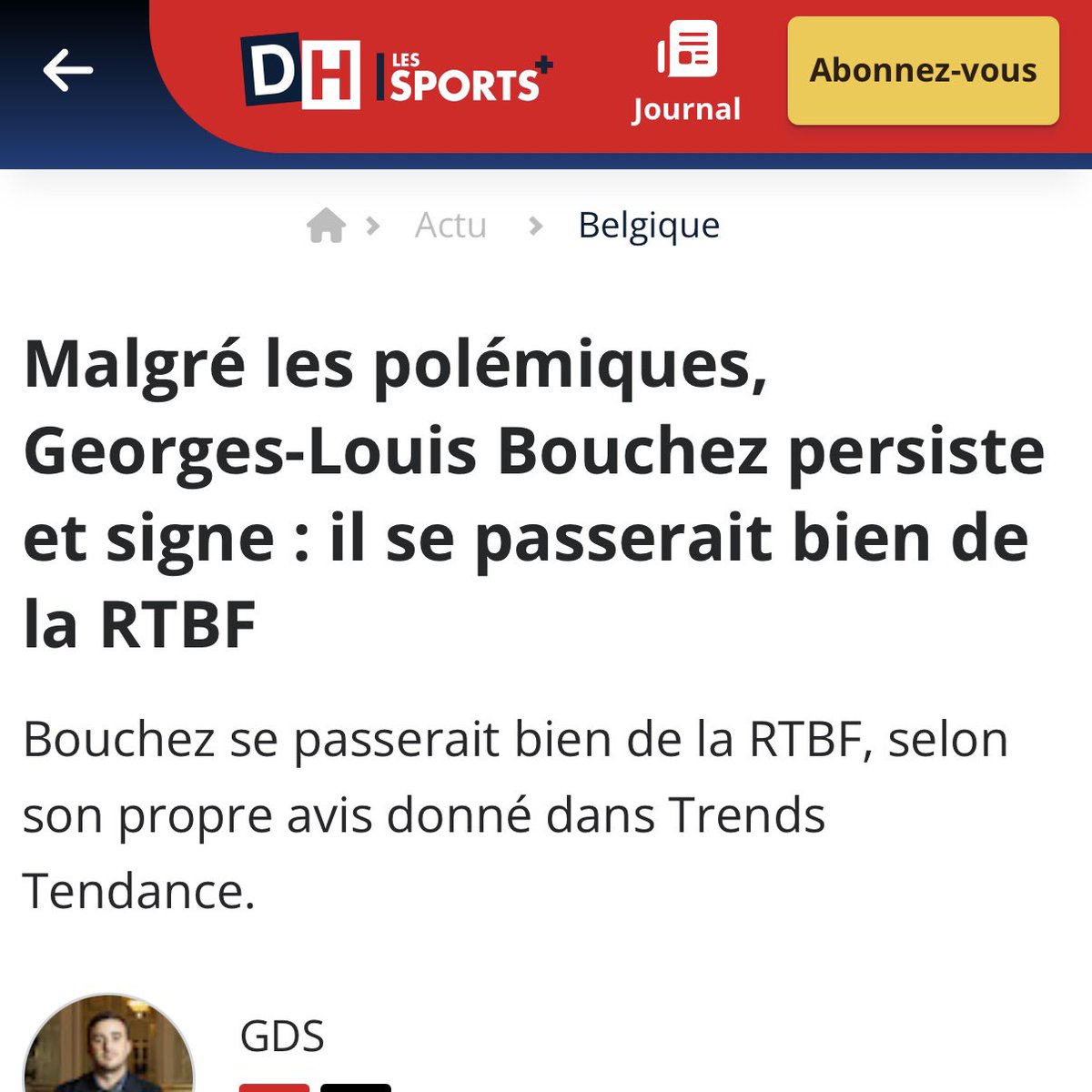 YVerougstraete's tweet photo. On va être clairs : ce sera sans nous. 

Nous avons une vision totalement opposée à celle du MR sur les médias publics. 

La RTBF n’est certainement pas parfaite. Nous devons continuer à l’améliorer pour la rendre plus efficace et plus moderne (on y veillera dans le nouveau contrat de gestion!).
 
Mais, dans un monde traversé par de plus en plus de fake news et où la propagande et les thèses complotistes fleurissent, il est plus que jamais important de pouvoir compter sur une information objective, basée sur la science et les faits et dans laquelle chacun a la parole.

Dans une aire de post-vérité, je suis convaincu qu’un média public INDÉPENDANT de qualité est une véritable richesse.