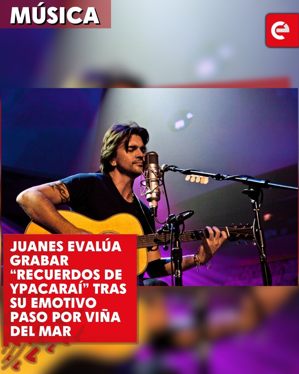 🎶🇵🇾 Juanes evalúa grabar “Recuerdos de Ypacaraí”

El artista colombiano reveló en la previa a su show en Viña del Mar que analiza registrar una versión de la emblemática guarania paraguaya, tras la conexión especial que sintió al interpretarla en nuestro país.

➕ Detalles en la
