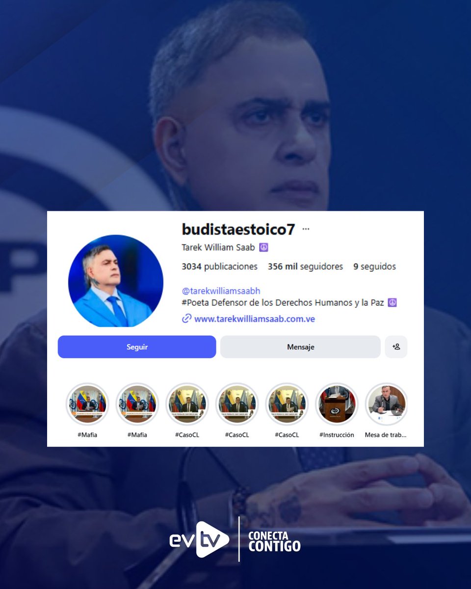 📱 Tarek William Saab expropió cuenta oficial del Ministerio Público en Instagram

🇻🇪 Al mejor estilo de la dictadura chavista, el exfiscal y ahora Defensor del Pueblo del régimen, Tarek William Saab, expropió la cuenta oficial de Instagram del Ministerio Público tras renunciar